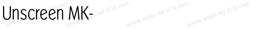 Unscreen MK字体转换
